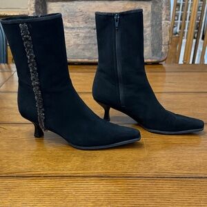 Stuart Weitzman Black Heeled Boots
